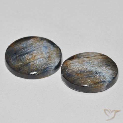 Gemas de Pietersita Multicolor natural de 11.65 ct, Redondo, Opaco