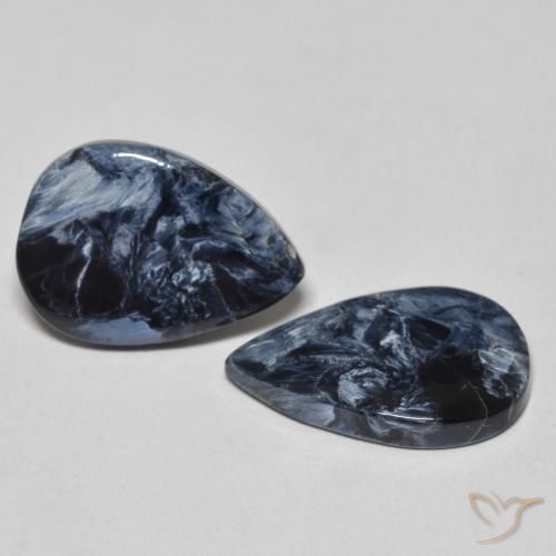 Gemas de Pietersita Multicolor natural de 6.40 ct, En forma de pera, Opaco