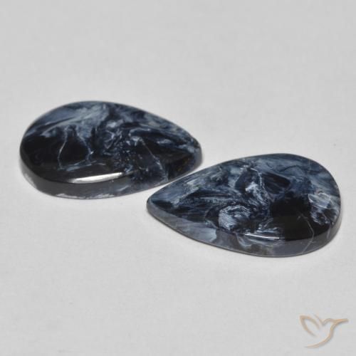 Gemas de Pietersita Multicolor natural de 6.40 ct, En forma de pera, Opaco