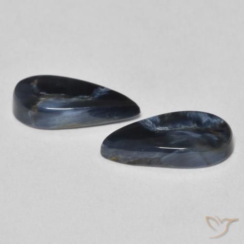 Gemas de Pietersita Multicolor natural de 2.60 ct, En forma de pera, Opaco