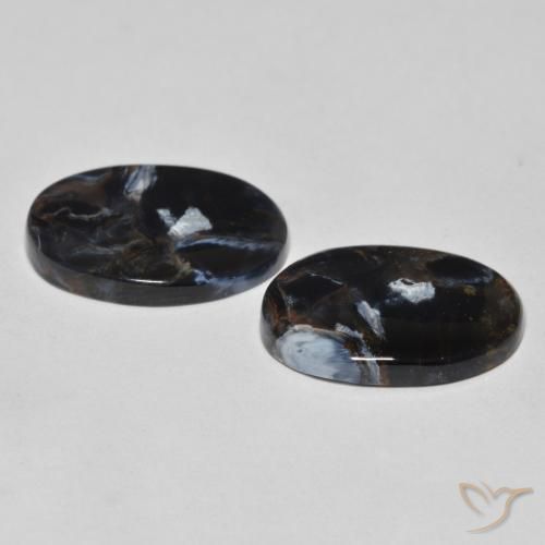 Gemas de Pietersita Multicolor natural de 12.21 ct, Ovalada, Opaco