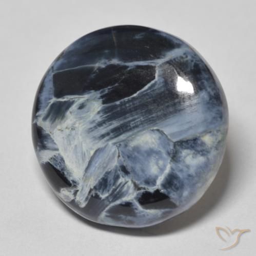 Pietersita Multicolor natural de 12.37 ct, Redondo, Opaco