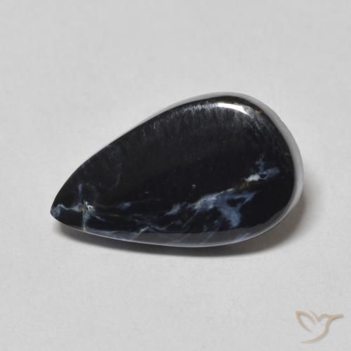 3.60ct Natural Multicolor Pietersita, En forma de pera, Opaco