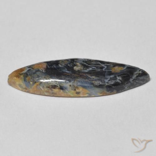 Pietersita Multicolor natural de 3.03 ct, Marquesa, Opaco