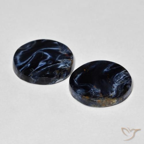 Gemas de Pietersita Multicolor natural de 10.79 ct, Redondo, Opaco