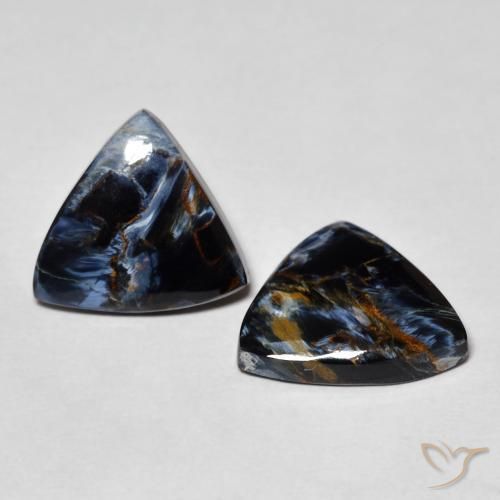 Gemas de Pietersita Multicolor natural de 7.16 ct, Trillón, Opaco