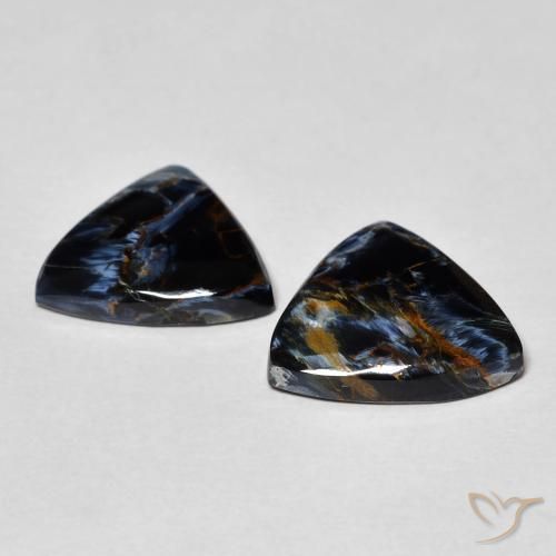 Gemas de Pietersita Multicolor natural de 7.16 ct, Trillón, Opaco