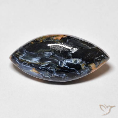 Pietersita Multicolor natural de 9.05 ct, Marquesa, Opaco