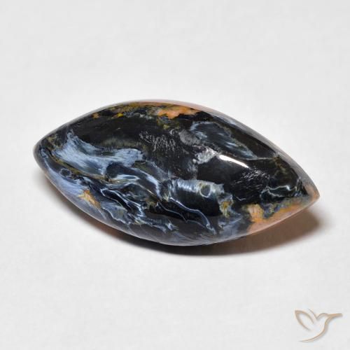 Pietersita Multicolor natural de 9.05 ct, Marquesa, Opaco