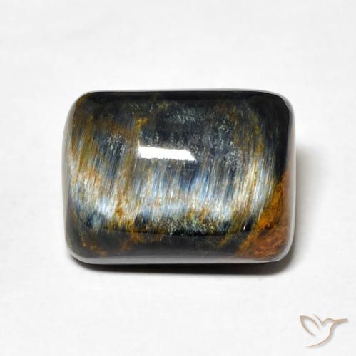 7.84ct Natural Multicolor Pietersita, Forma Cojín, Opaco