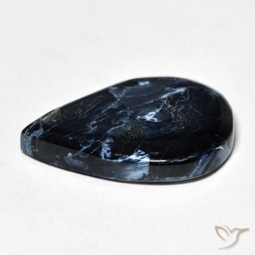Pietersita Multicolor natural de 11.81 ct, En forma de pera, Opaco