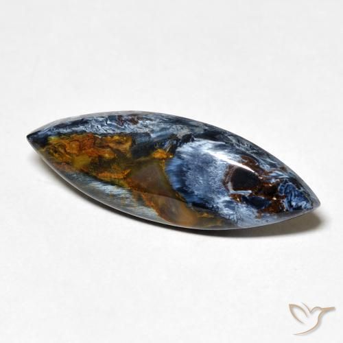 Pietersita Multicolor natural de 6.34 ct, Marquesa, Opaco