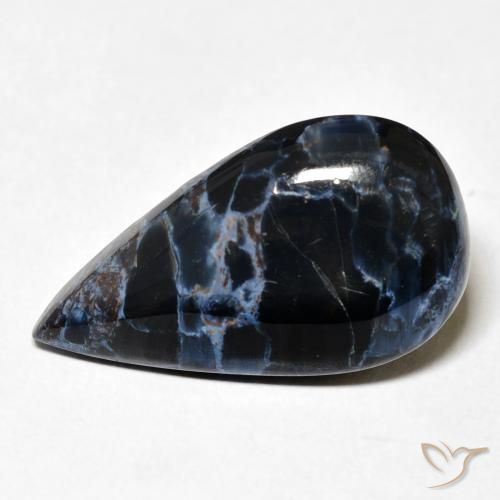 9.10ct Natural Multicolor Pietersita, En forma de pera, Opaco