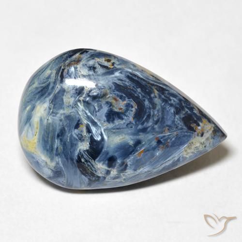 Pietersita Multicolor natural de 9.09 ct, En forma de pera, Opaco