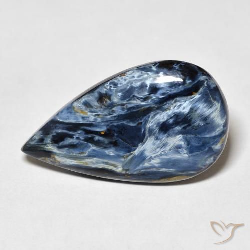 8.76ct Natural Multicolor Pietersita, En forma de pera, Opaco