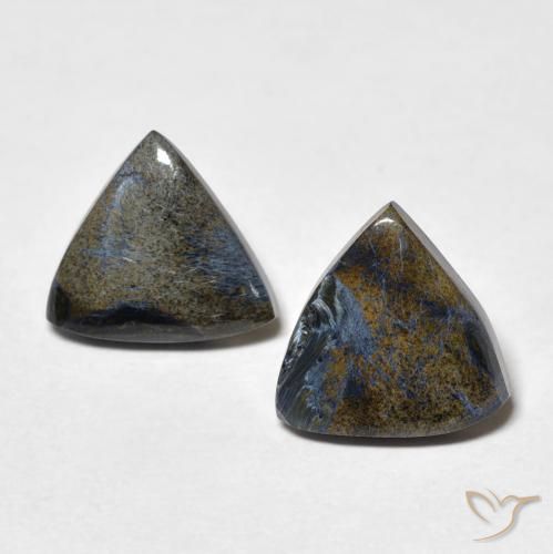3.35ctw Natural Multicolor Pietersita, Trillón, Opaco