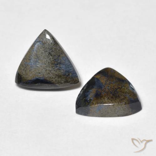 Gemas de Pietersita Multicolor natural de 3.35 ct, Trillón, Opaco