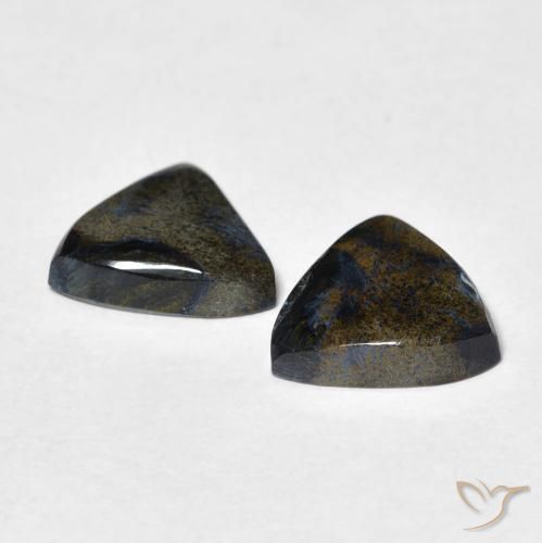 Gemas de Pietersita Multicolor natural de 3.35 ct, Trillón, Opaco