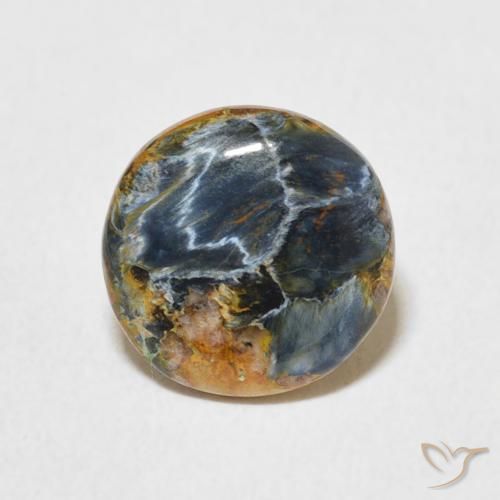 1.40ct Natural Multicolor Pietersita, Redondo, Opaco