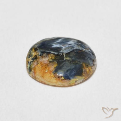 Pietersita Multicolor natural de 1.40 ct, Redondo, Opaco