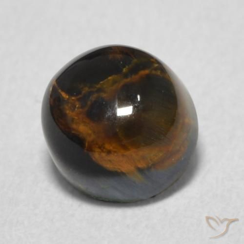 Pietersita Multicolor natural de 1.14 ct, Redondo, Opaco