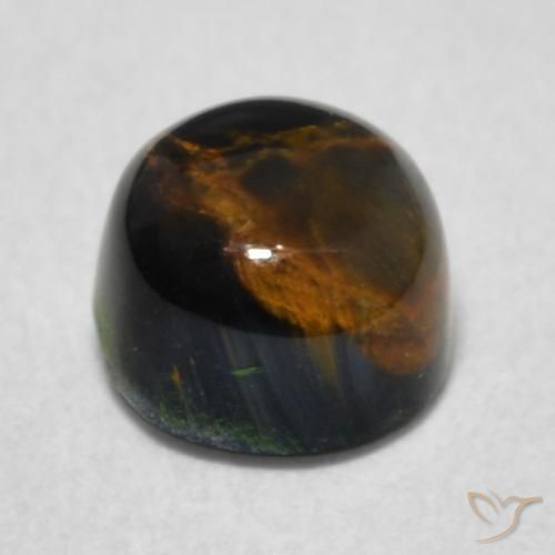 Pietersita Multicolor natural de 1.14 ct, Redondo, Opaco