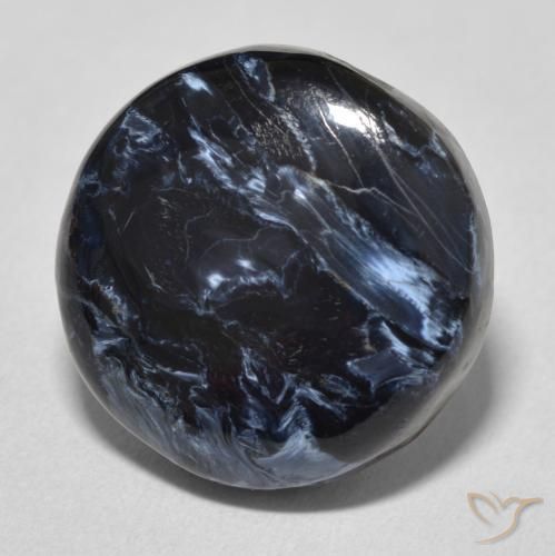 Pietersita Multicolor natural de 12.49 ct, Redondo, Opaco