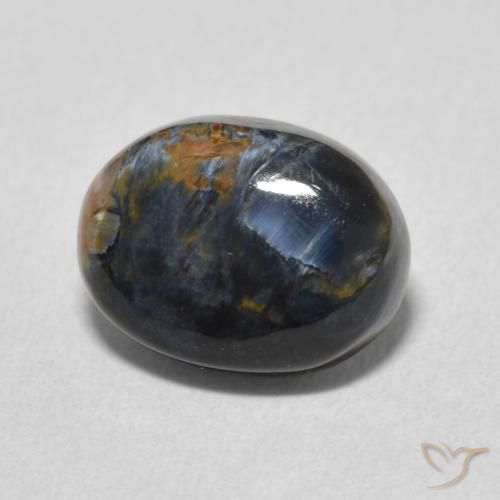 Pietersita Multicolor natural de 2.66 ct, Ovalada, Opaco