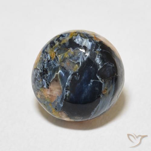 Pietersita Multicolor natural de 3.10 ct, Redondo, Opaco