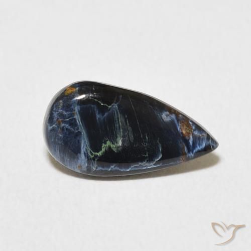 Pietersita Multicolor natural de 1.17 ct, En forma de pera, Opaco