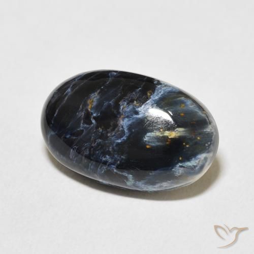 Pietersita Multicolor natural de 7.30 ct, Ovalada, Opaco