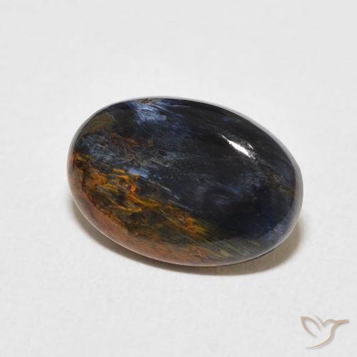 Pietersita Multicolor natural de 2.74 ct, Ovalada, Opaco