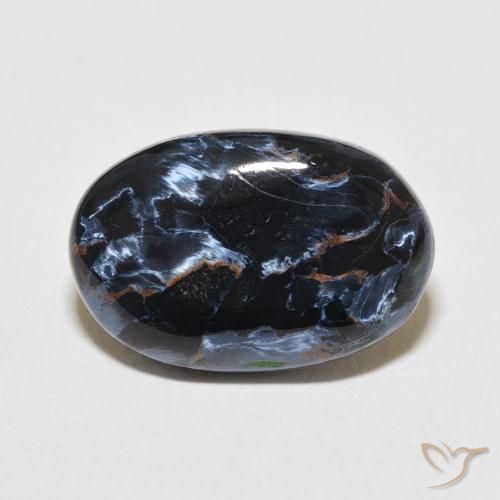 7.04ct Natural Multicolor Pietersita, Ovalada, Opaco