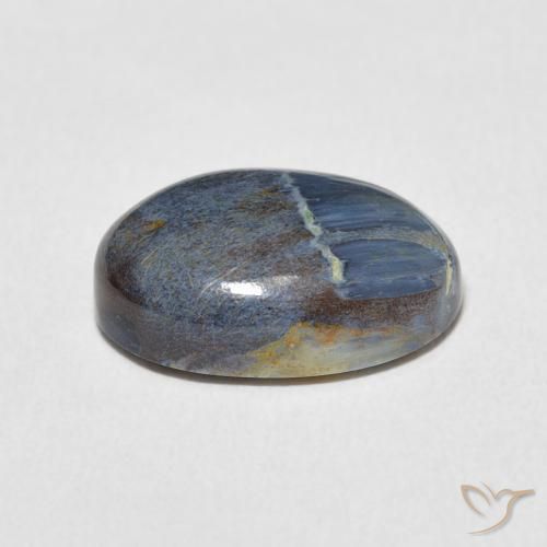 Pietersita Multicolor natural de 5.27 ct, Ovalada, Opaco