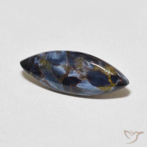 Pietersita Multicolor natural de 3.36 ct, Marquesa, Opaco