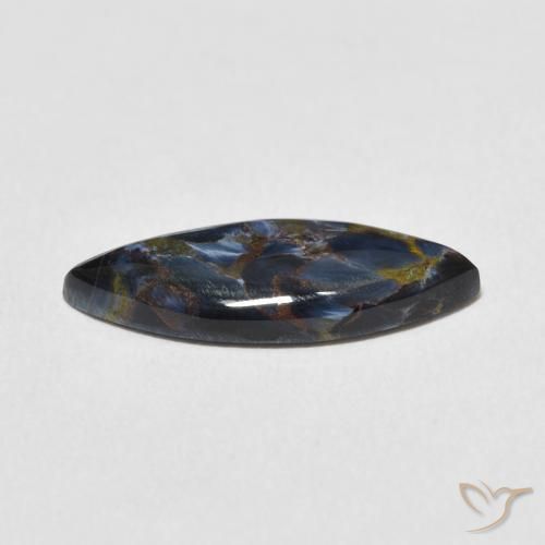 Pietersita Multicolor natural de 3.36 ct, Marquesa, Opaco