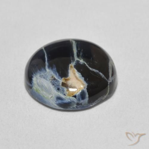 Pietersita Multicolor natural de 3.64 ct, Redondo, Opaco