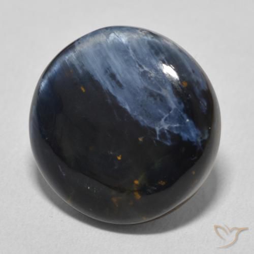 Pietersita Multicolor natural de 8.84 ct, Redondo, Opaco
