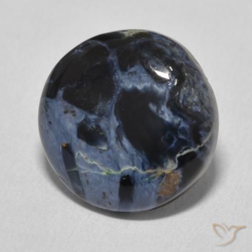 Pietersita Multicolor natural de 6.26 ct, Redondo, Opaco