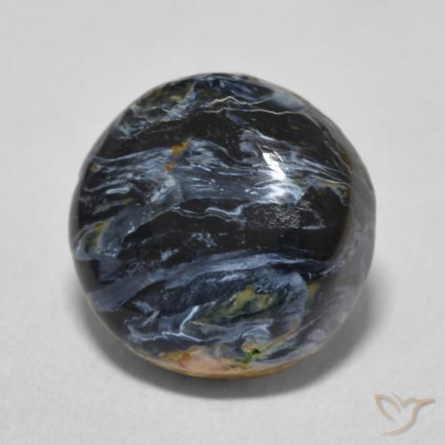 Pietersita Multicolor natural de 6.13 ct, Redondo, Opaco