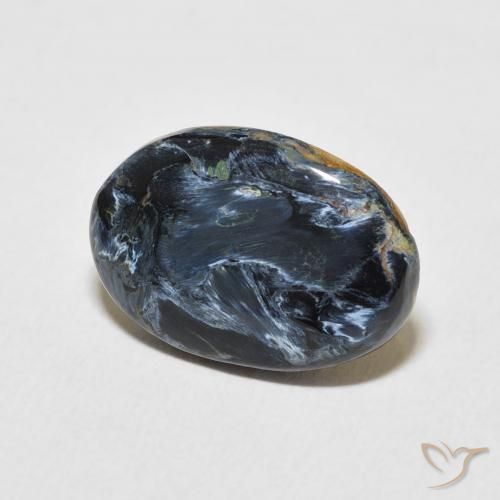 Pietersita Multicolor natural de 5.21 ct, Ovalada, Opaco