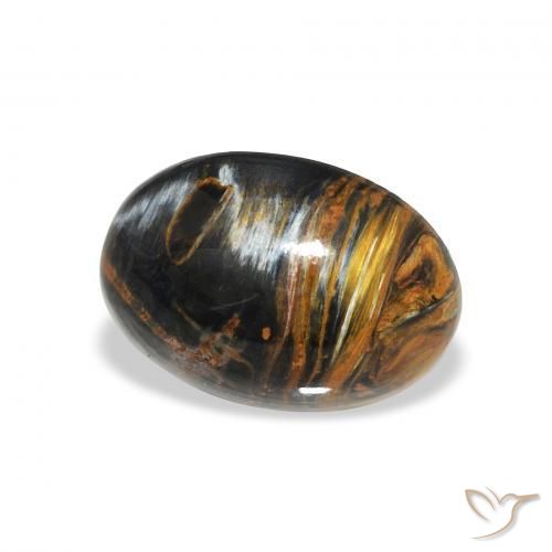 Pietersita Multicolor natural de 4.31 ct, Ovalada, Opaco