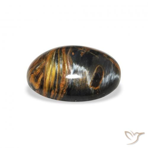Pietersita Multicolor natural de 4.31 ct, Ovalada, Opaco