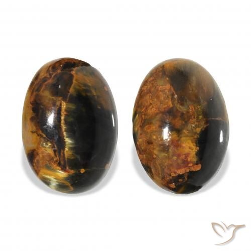8.92ctw Natural Multicolor Pietersita, Ovalada, Opaco