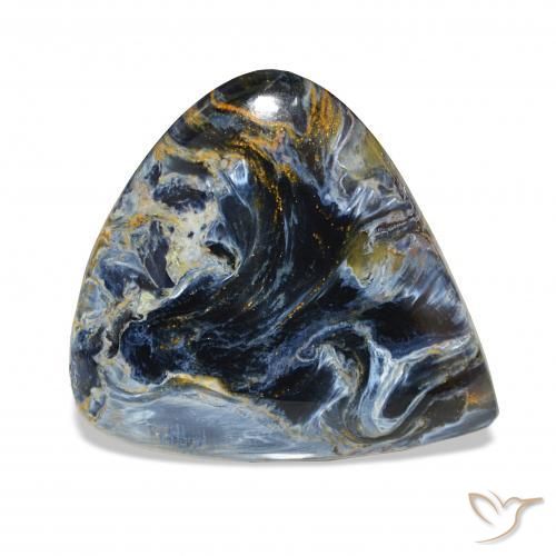 Pietersita Multicolor natural de 43.05 ct, En forma de pera, Opaco