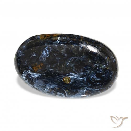 Pietersita Multicolor natural de 21.65 ct, Ovalada, Opaco