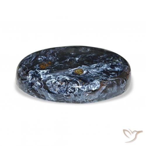 Pietersita Multicolor natural de 21.65 ct, Ovalada, Opaco