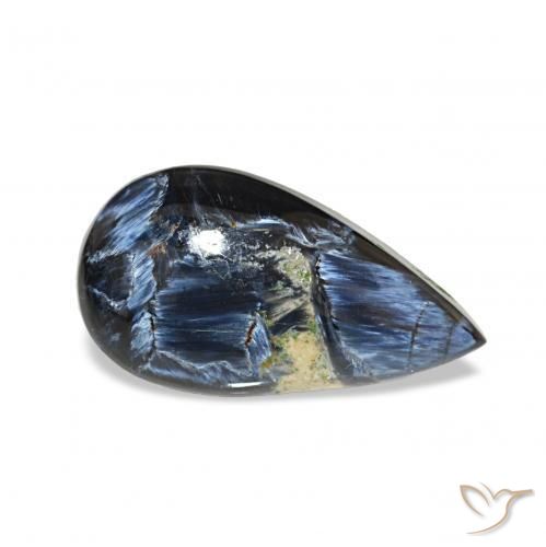 Pietersita Multicolor natural de 9.08 ct, En forma de pera, Opaco