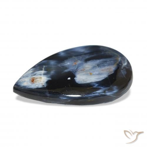 Pietersita Multicolor natural de 12.13 ct, En forma de pera, Opaco