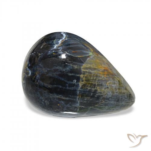 Pietersita Multicolor natural de 6.23 ct, En forma de pera, Opaco